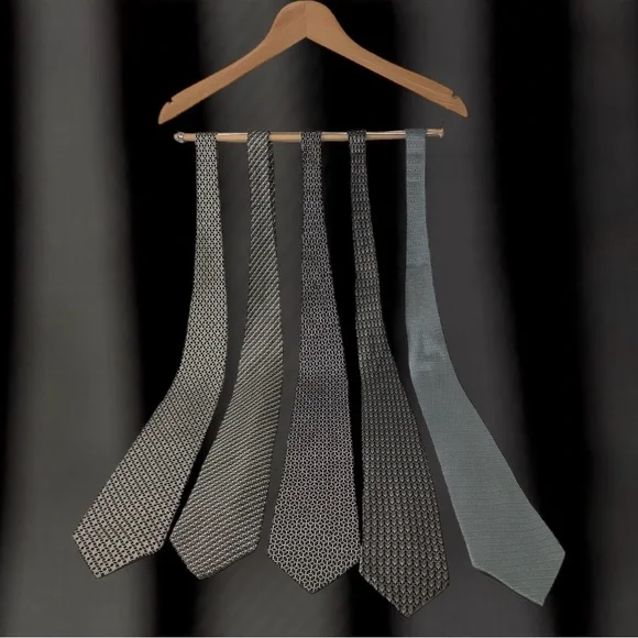 🛍️SALE🛍️ 100% Silk Neck Ties (Set of 5) - Picture 2 of 5